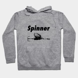 Spinner bait tacklebox design blak Hoodie